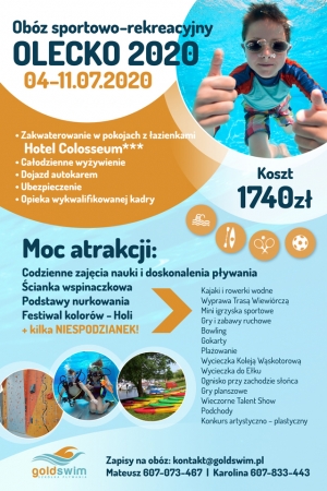Obóz Sportowo-Rekreacyjny Olecko 2020